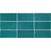 Daltile - Farrier - 2.5 in. x 5 in. Glazed Ceramic Wall Tile - Blue Roan Variation View