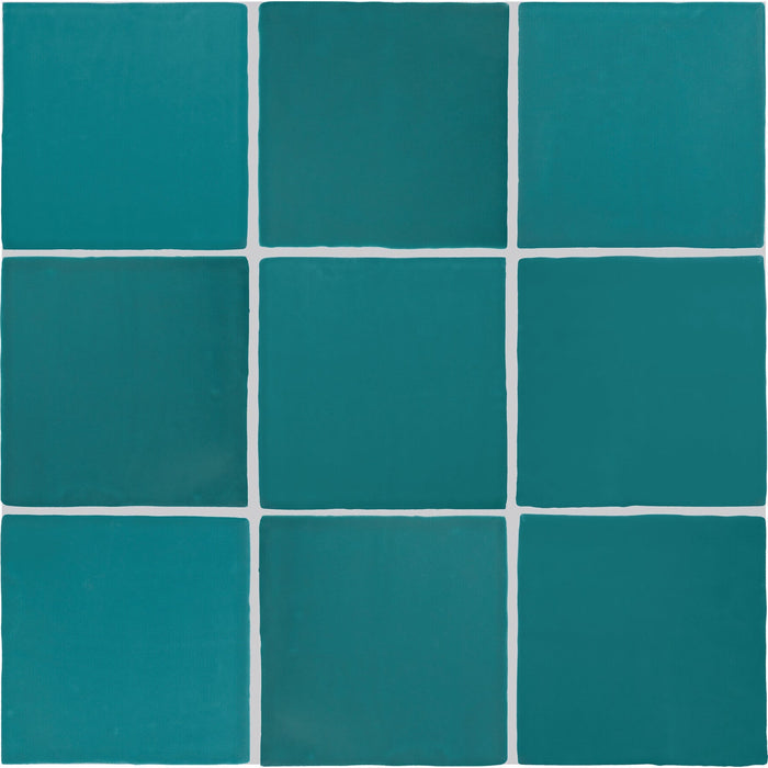 Daltile - Farrier - 5 in. x 5 in. Glazed Ceramic Wall Tile - Blue Roan Variation