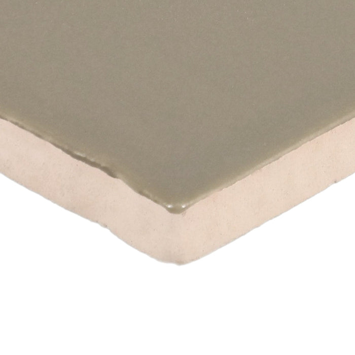 Daltile - Farrier - 2.5 in. x 5 in. Glazed Ceramic Wall Tile - Grullo Edge View
