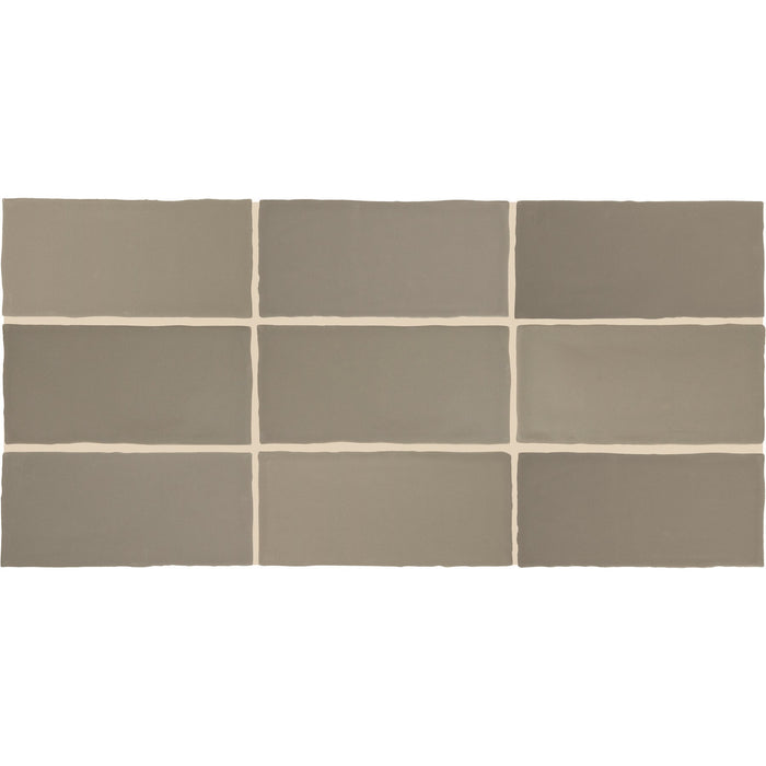 Daltile - Farrier - 2.5 in. x 5 in. Glazed Ceramic Wall Tile - Grullo Variation View