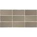Daltile - Farrier - 2.5 in. x 5 in. Glazed Ceramic Wall Tile - Grullo Variation View
