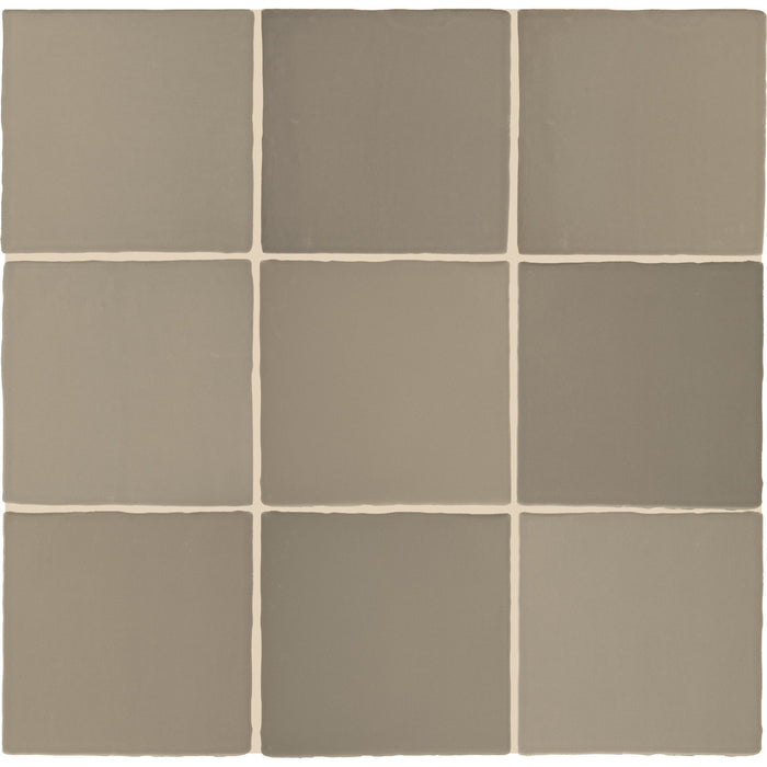 Daltile - Farrier - 5 in. x 5 in. Glazed Ceramic Wall Tile - Grullo Variation