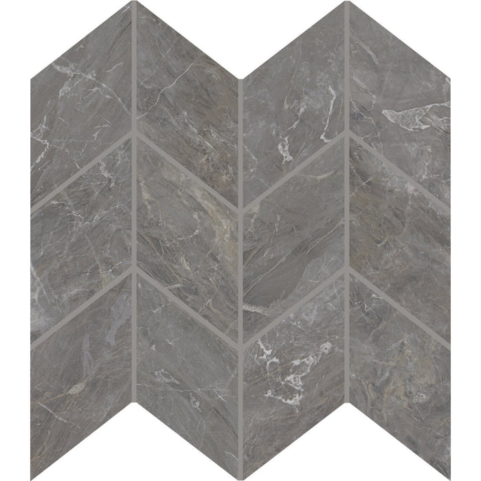 Daltile - Famed 3 in. x 6 in. Chevron Mosaic Polished - Glamour
