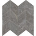Daltile - Famed 3 in. x 6 in. Chevron Mosaic Polished - Glamour
