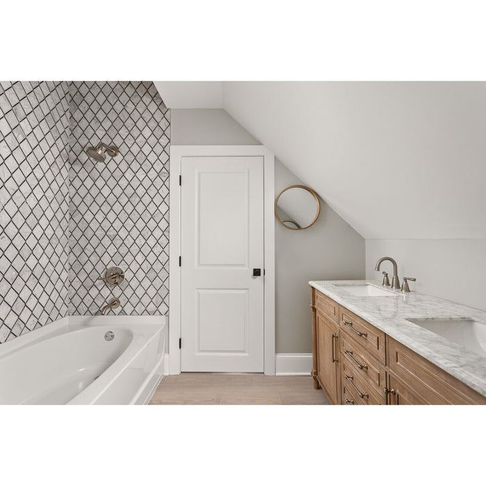 Daltile - Lavaliere Chain Link Mosaic - LV15 Carrara White Antique Mirror