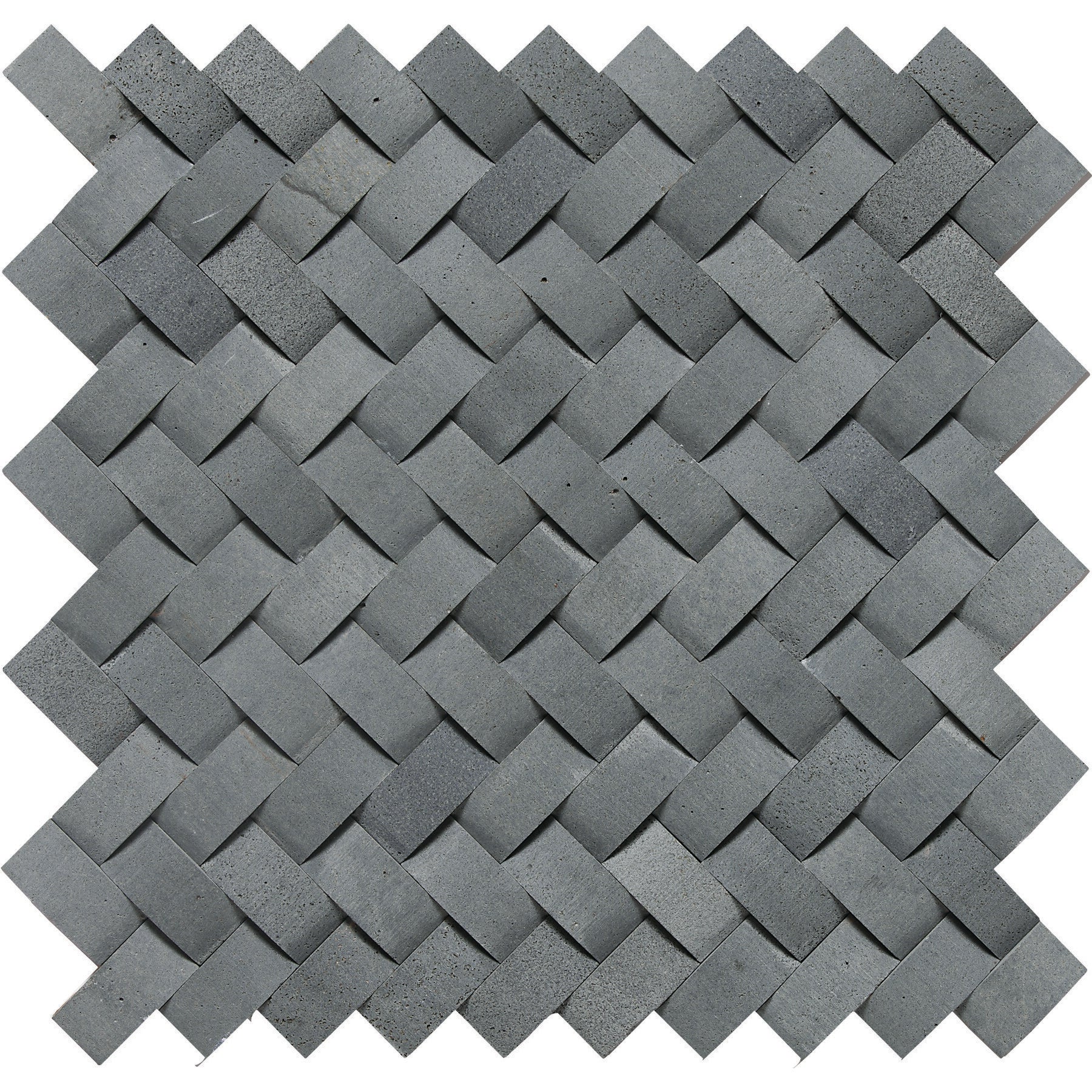 Daltile - Stone A La Mod - Basketweave Mosaic - 1 1/2" x 3/4" - Honed - Urban Bluestone