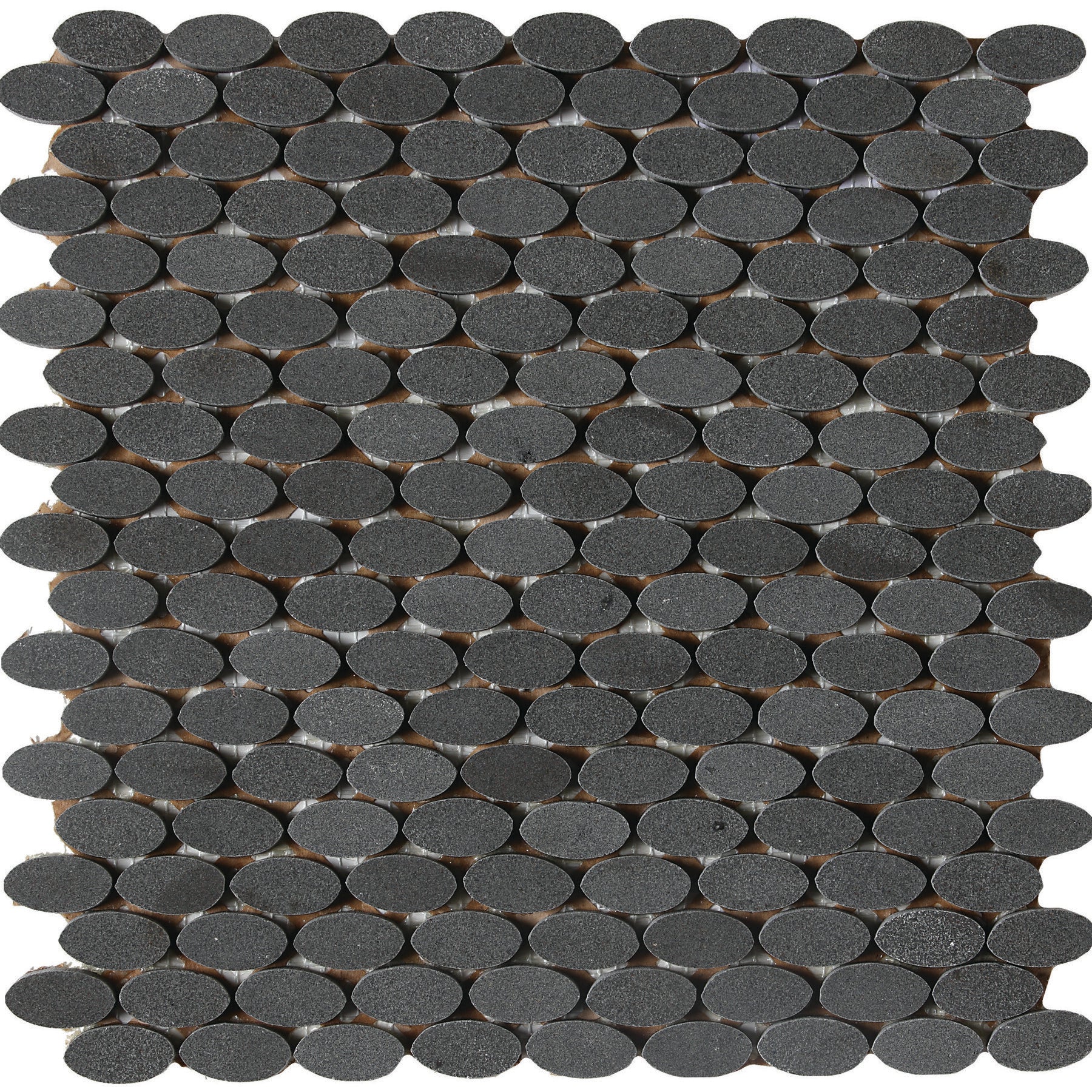 Daltile - Stone A La Mod - Oval Mosaic - 1 1/2" x 3/4" - Polished - Urban Bluestone