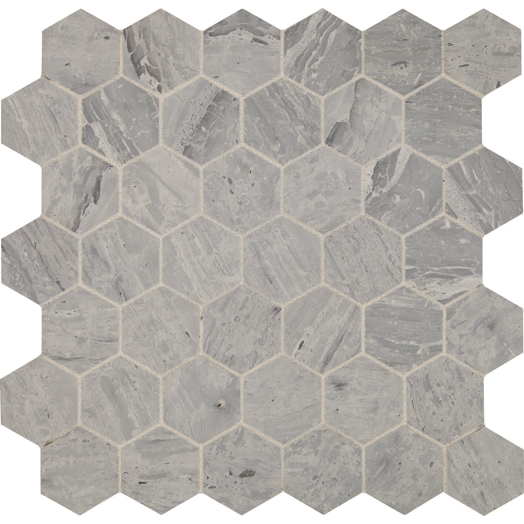 Daltile - Fonte - Hexagon Mosaic - 2" - Honed - Heather Harbor