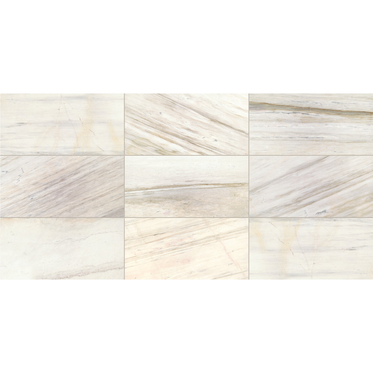 Daltile - Fonte - 12&quot; x 24&quot; - Tile -  Polished - Pier White Installed