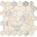 Daltile - Fonte - Hexagon Mosaic - 2" - Honed - Pier White