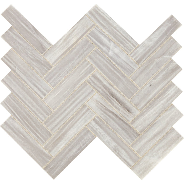 Daltile - Fonte - Herringbone Mosaic - 1" x 4" - Honed - Nautical Grey