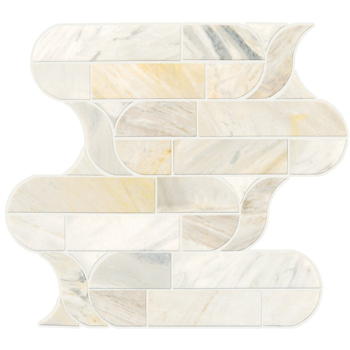 Daltile - Pietra Divina 12 in. x 11 in. Cupola Mosaic - Namaste