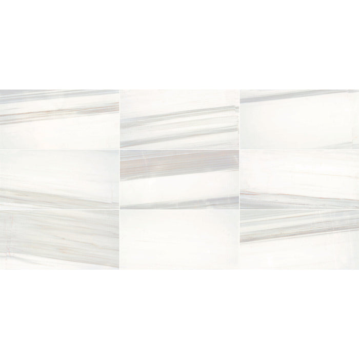 pietra ページ／ドテラ Daltile - Pietra Divina 6 in. x 12 in. Bamboo Mosaic - Calacatta