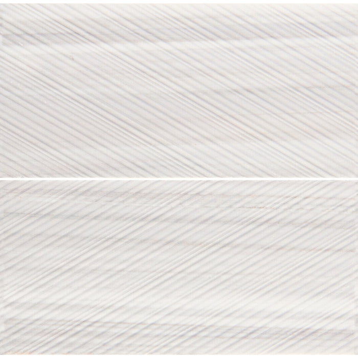 Daltile - Pietra Divina 6 in. x 12 in. Bamboo Mosaic - Calacatta Dolomiti Honed