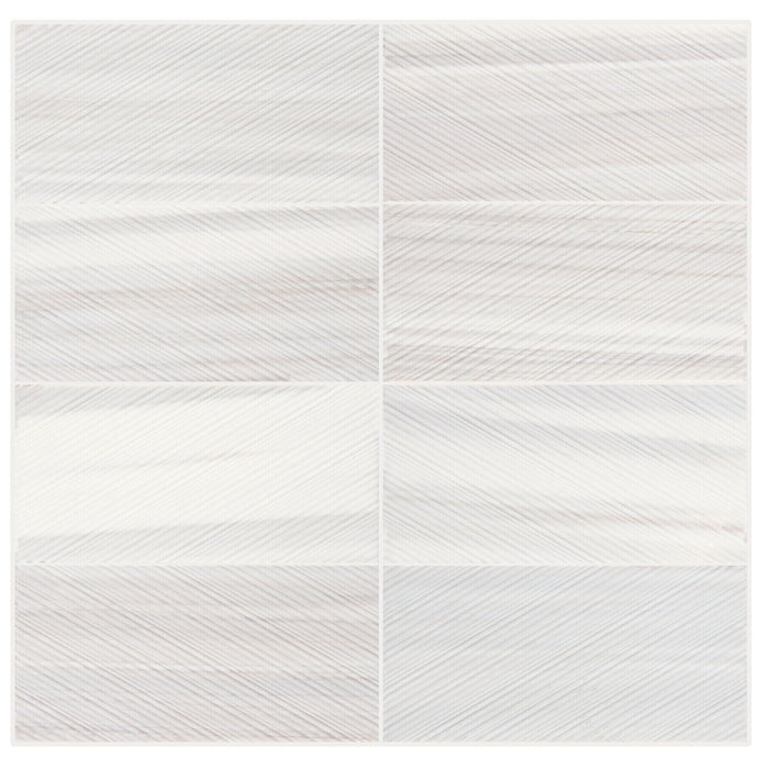Daltile - Pietra Divina 6 in. x 12 in. Bamboo Mosaic - Calacatta Dolomiti Honed Variation