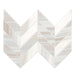 Daltile - Pietra Divina 1.5 in. x 5 in. Chevron Mosaic - Calacatta Dolomiti Polished