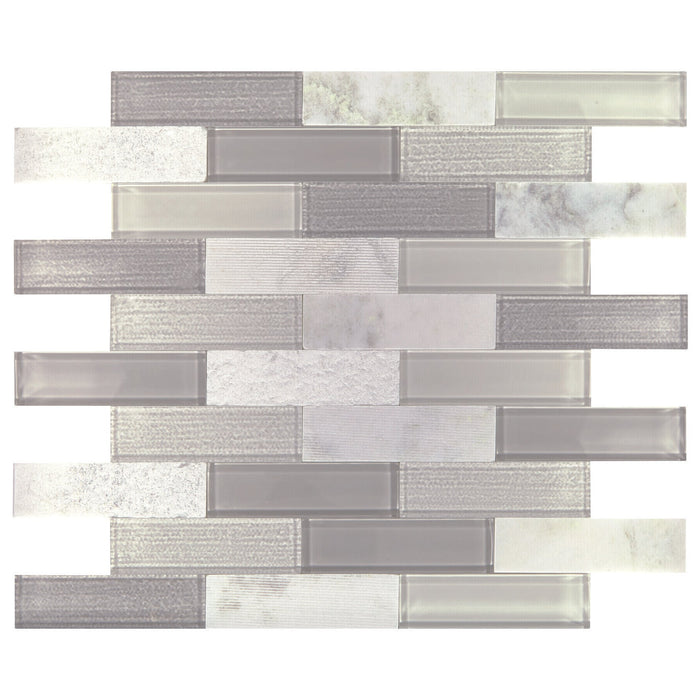 Daltile - Simplystick Mosaix - Brick Joint Mosaic - Daphne White