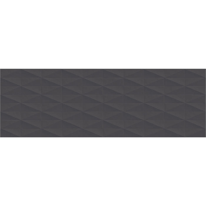 Daltile - STARE™ Collection - Eclettica 15 in. x 48 in. Ceramic Wall Tile - Diamond Anthracite