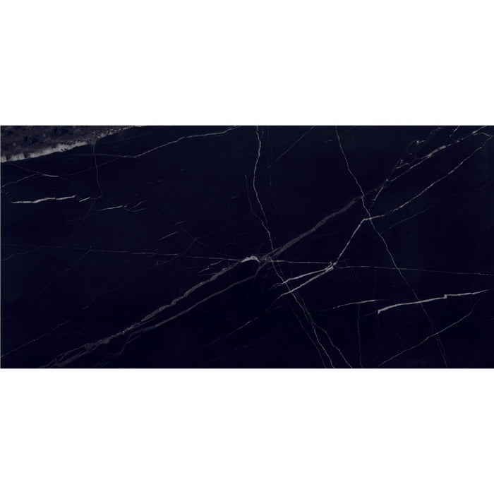 Daltile - Pietra Divina 12 in. x 24 in. - Nero Marquina Honed
