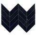 Daltile - Pietra Divina 1.5 in. x 5 in. Chevron Mosaic - Nero Marquina Polished