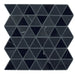 Daltile - Pietra Divina 2 in. Triangle Mosaic - Nero Marquina