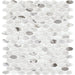 Daltile - Venetian Calacatta Oval Mosaic - Polished