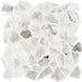 Daltile - Venetian Calacatta - River Pebble Mosaic - Polished