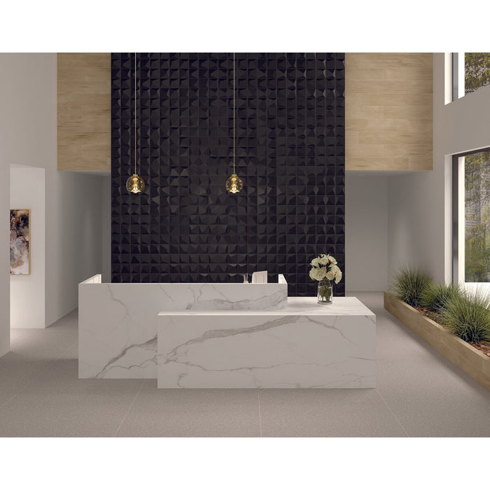 Daltile - Stare Pinch 48 in. x 48 in. Porcelain Floor & Wall Tile - Light Grey