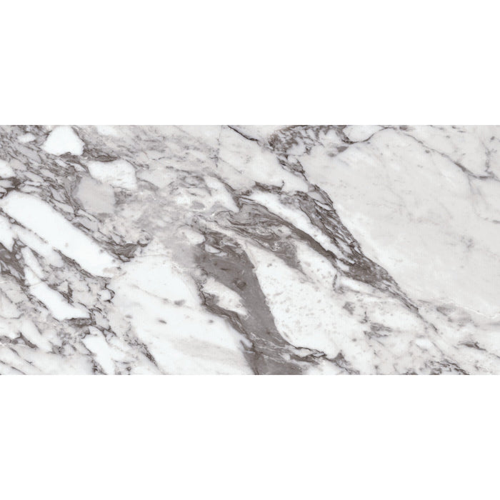 Daltile Marble Attache Lavish 12 in. x 24 in. Colorbody Porcelain Tile - Matte Pearl Arabesque