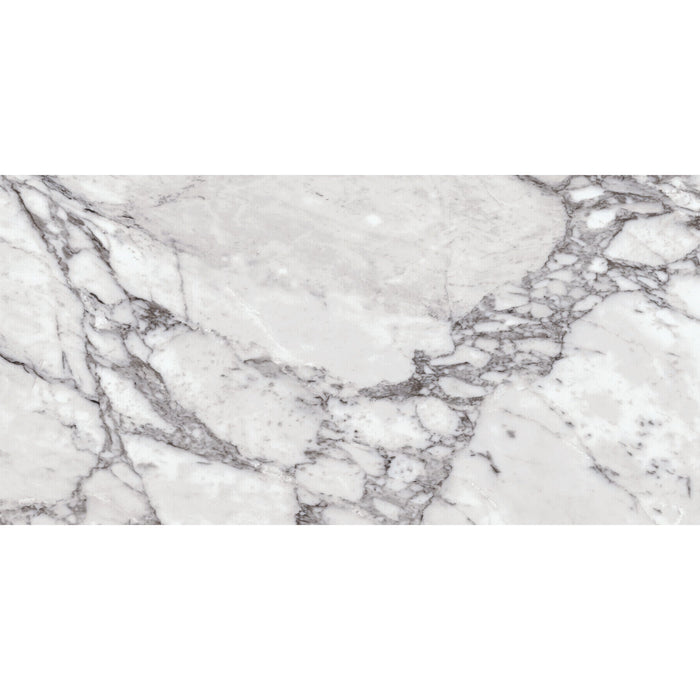 Daltile Marble Attache Lavish 12 in. x 24 in. Colorbody Porcelain Tile - Matte Pearl Arabesque