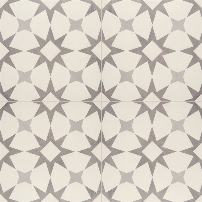 Daltile Memoir - 12 in. x 12 in. Glazed Ceramic Tile - Cosmo Grey ME28