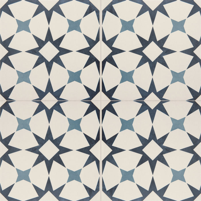 Daltile Memoir - 12 in. x 12 in. Glazed Ceramic Tile - Cosmo Blue ME29