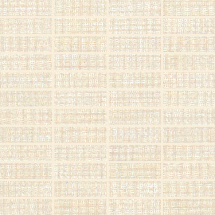 Daltile Fabric Art 1 in. x 3 in. Modern Textile Straight Joint Mosaic - Beige