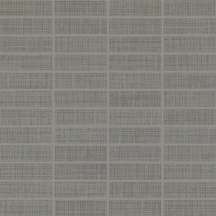 Daltile Fabric Art 1 in. x 3 in. Modern Textile Straight Joint Mosaic - Medium Gray