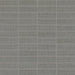 Daltile Fabric Art 1 in. x 3 in. Modern Textile Straight Joint Mosaic - Medium Gray