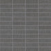 Daltile Fabric Art 1 in. x 3 in. Modern Textile Straight Joint Mosaic - Dark Gray