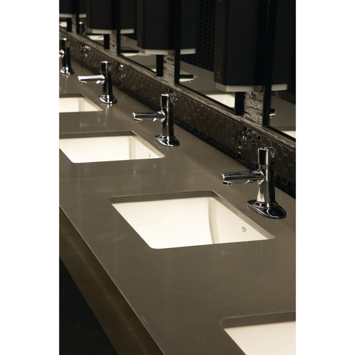 Daltile - Multitude - 12 in. x 24 in. Glazed Ceramic Hexagon Wall Tile - Domino Black Bathroom Install
