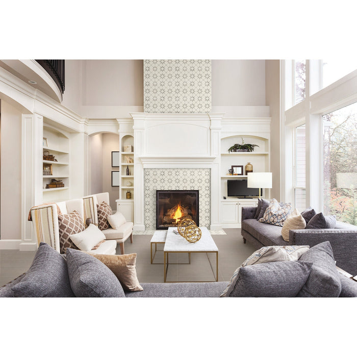 Daltile Memoir - 12 in. x 12 in. Glazed Ceramic Tile - Cosmo Grey ME28 Room Scene