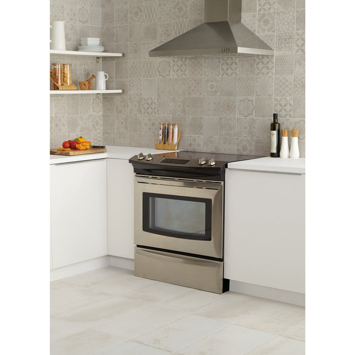Daltile - Modern Hearth - 12 in. x 24 in. Glazed Porcelain Tile - White Ash Room scene