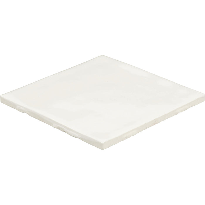 Daltile - Nu Bare - 4 in. x 4 in. - Glossy Ceramic Wall Tile - Powder Angled View
