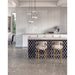 Daltile - Lavaliere Chain Link Mosaic - LV15 Carrara White Antique Mirror Installed