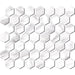 Daltile - Perpetuo - 1 1/2 in. Glazed Ceramic Hexagon Mosaic - Brilliant White