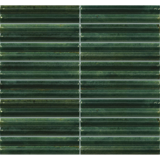 Daltile - Remedy - 2 in. x 10 in. Fluted Glazed Porcelain Tile - Herbal RD21