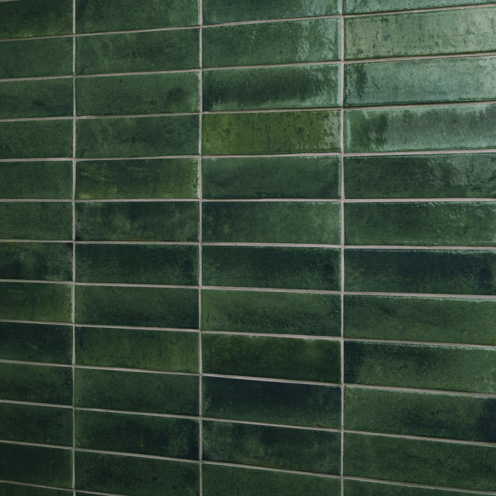Daltile - Remedy - 2 in. x 10 in. Glazed Porcelain Tile - Herbal RD21 Installed