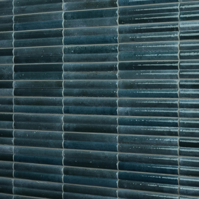 Daltile - Remedy - 2 in. x 10 in. Fluted Glazed Porcelain Tile - Hydro RD22 Installed