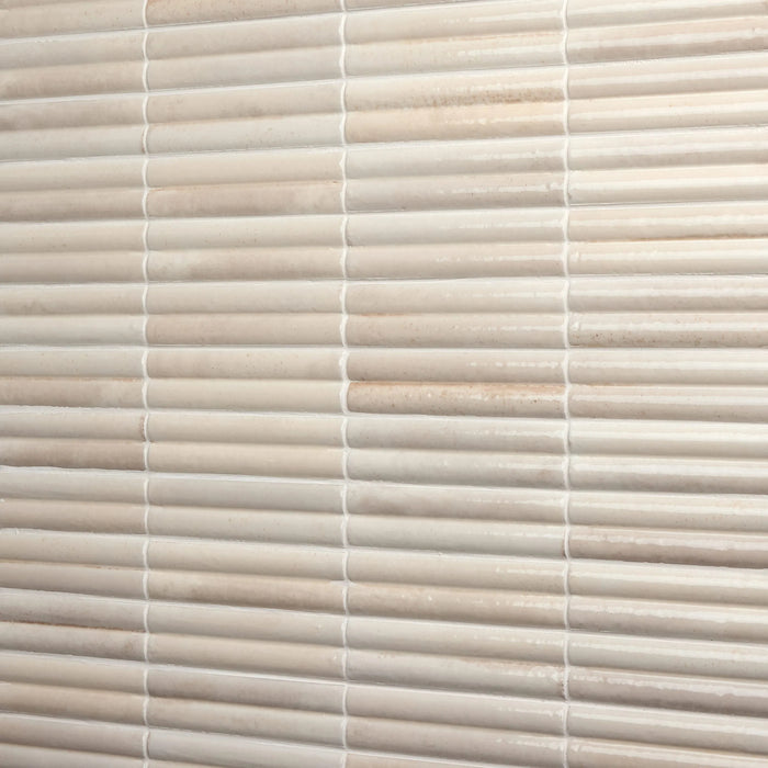 Daltile - Remedy - 2 in. x 10 in. Fluted Glazed Porcelain Tile - Tonic RD26 Installed