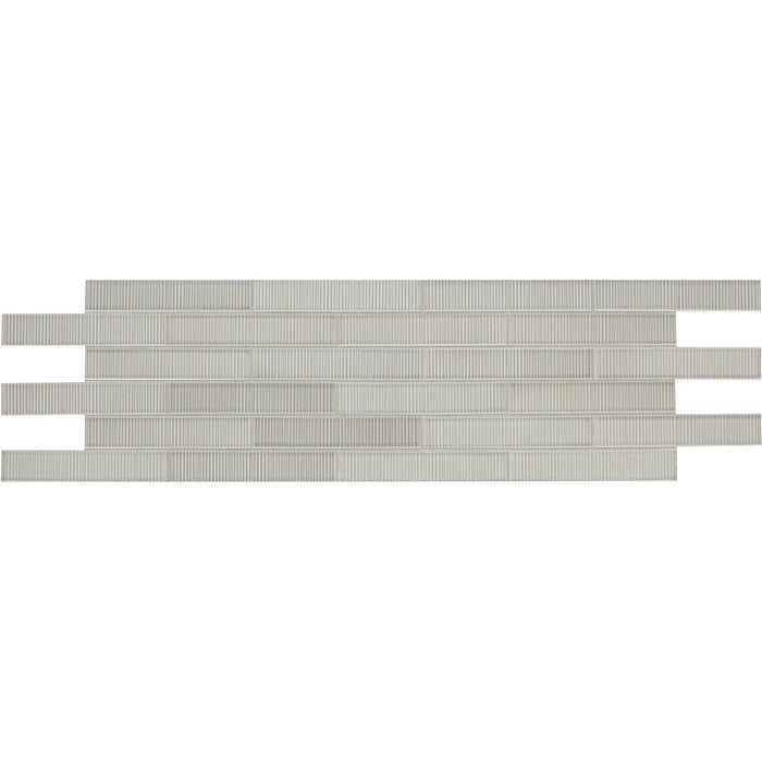 Daltile - Revalia Remix 2" x 8" Ripple Wall Tile - Gray RV07