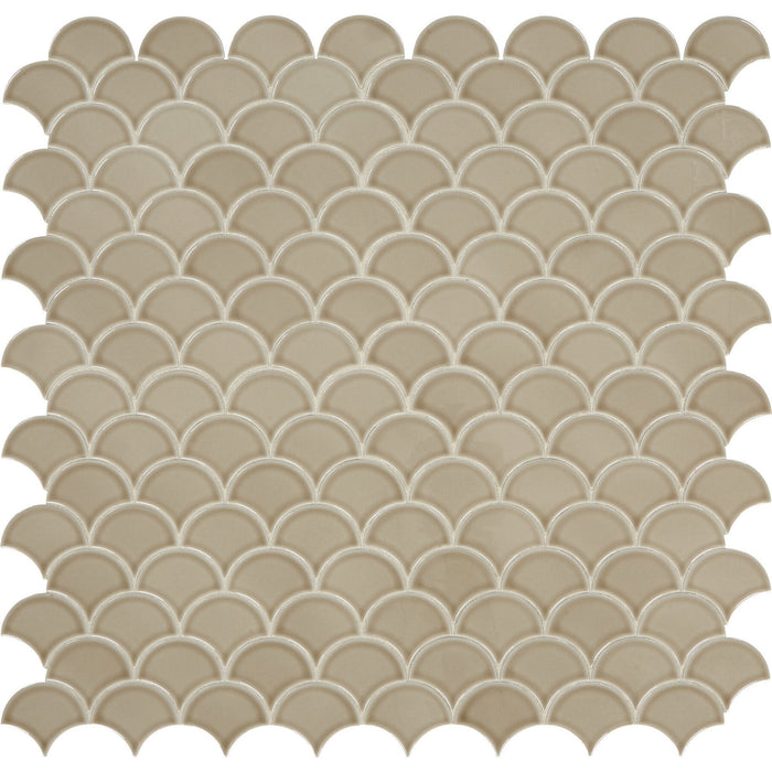 Daltile - Revalia Remix Fan Mosaic - Delightful Tan RV28