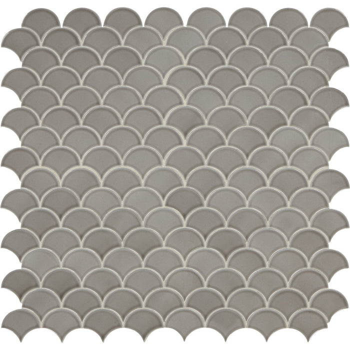 Daltile - Revalia Remix Fan Mosaic - Sublime Gray RV30