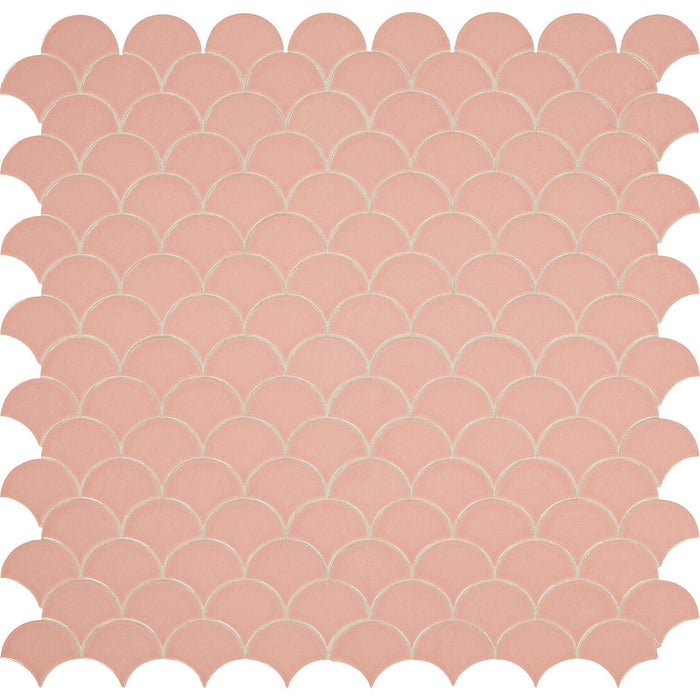 Daltile - Revalia Remix Fan Mosaic - Charming Peach RV31